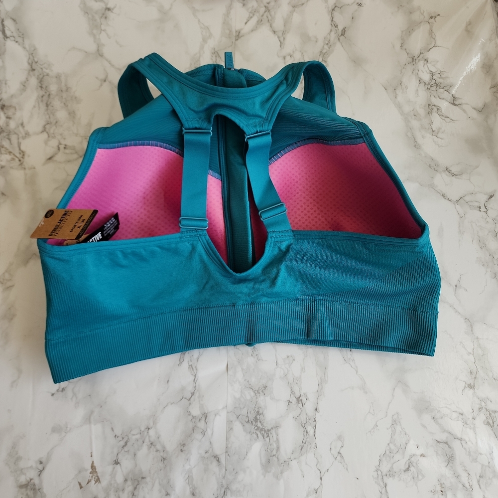 Victoria's Secret Pink Sports Bra Blue XL - Picture 2 of 6